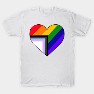 Progress Pride Heart T-Shirt